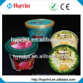 custom plastic in-mould sticker labels for ice-cream cup